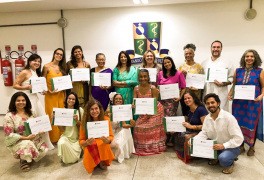 Cerimônia marca entrega de certificados do Curso Básico de Formação em Terapeuta Ayurveda da Bahiana